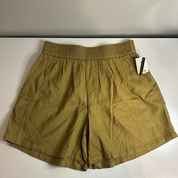 Treasure‎ & Bond Linen Blend Shorts NWT, Tan XS. - Picture 2 of 6